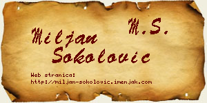 Miljan Sokolović vizit kartica